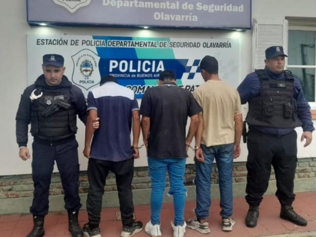 Tres ladrones fueron trasladados a la crcel